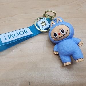 Labubu Cute Blue Character Keychain